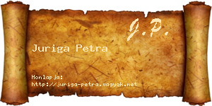 Juriga Petra névjegykártya
